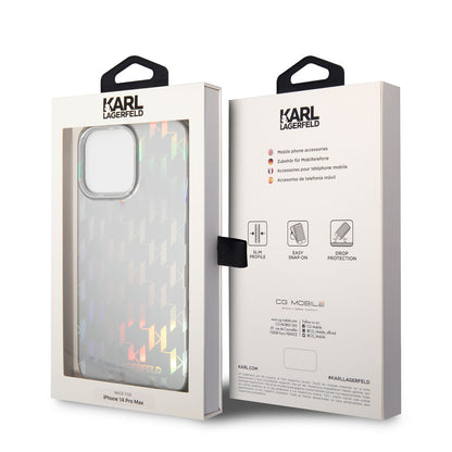 iPhone 14 Pro Max Kılıf Karl Lagerfeld Hologram Dizayn Kapak