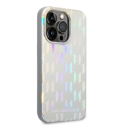 iPhone 14 Pro Max Kılıf Karl Lagerfeld Hologram Dizayn Kapak