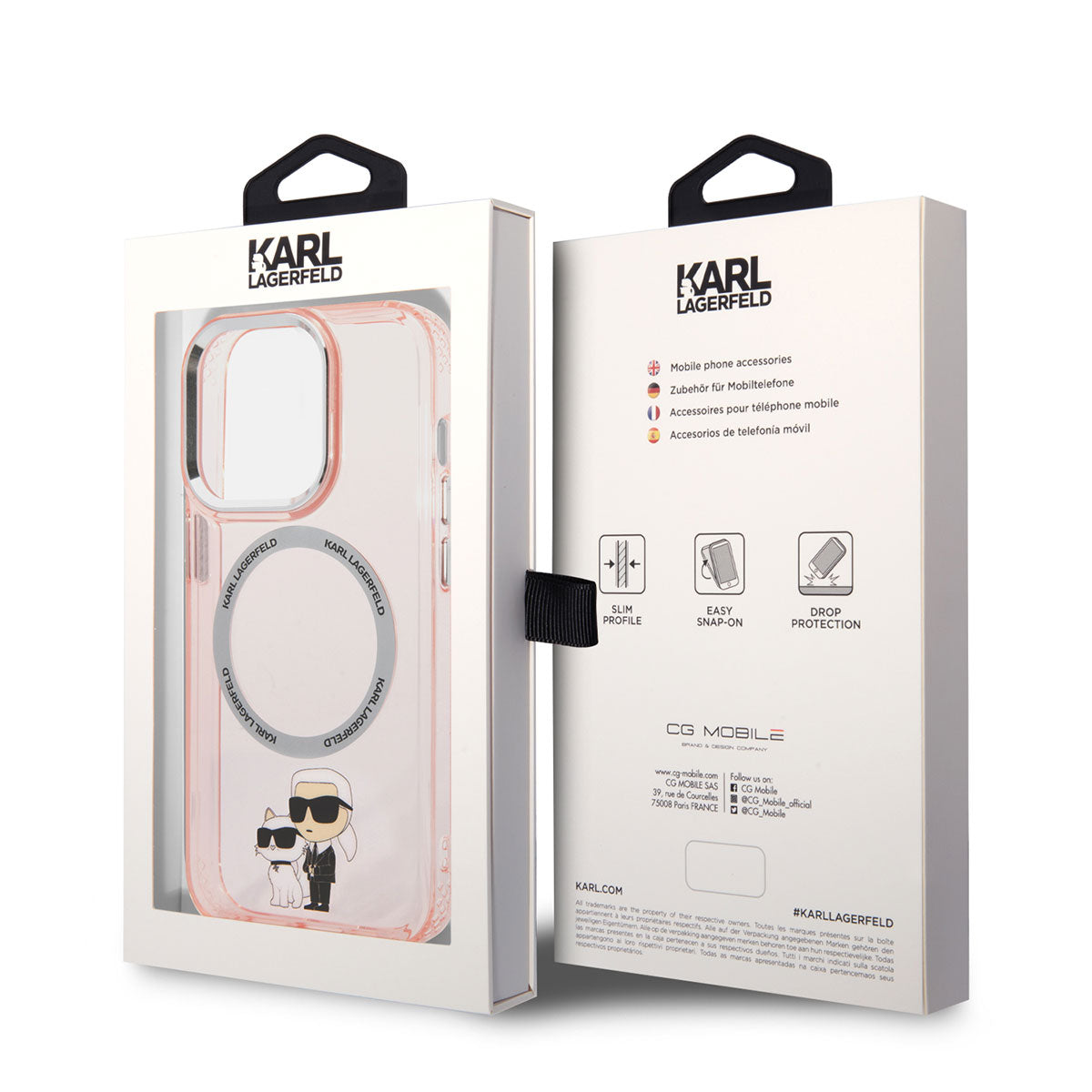 iPhone 14 Pro Max Kılıf Karl Lagerfeld M-safe Şarj Özellikli K&C Dizayn Kapak