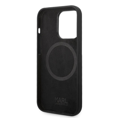 iPhone 14 Pro Max Kılıf Karl Lagerfeld M-safe Şarj Özellikli Silikon Karl Dizayn Kapak