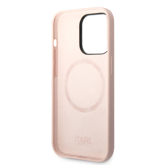 iPhone 14 Pro Max Kılıf Karl Lagerfeld M-safe Şarj Özellikli Silikon K&C Dizayn Kapak