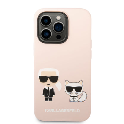iPhone 14 Pro Max Kılıf Karl Lagerfeld M-safe Şarj Özellikli Silikon K&C Dizayn Kapak
