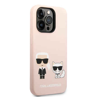 iPhone 14 Pro Max Kılıf Karl Lagerfeld M-safe Şarj Özellikli Silikon K&C Dizayn Kapak