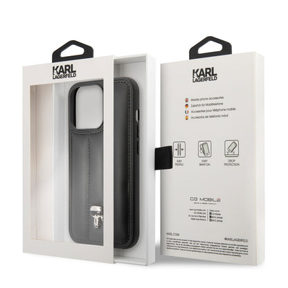 iPhone 14 Pro Max Kılıf Karl Lagerfeld Nylon Puffy Airbag Karl Dizayn Kapak