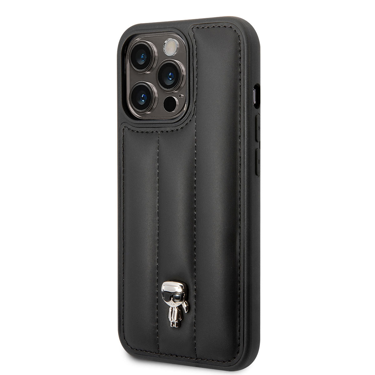 iPhone 14 Pro Max Kılıf Karl Lagerfeld Nylon Puffy Airbag Karl Dizayn Kapak