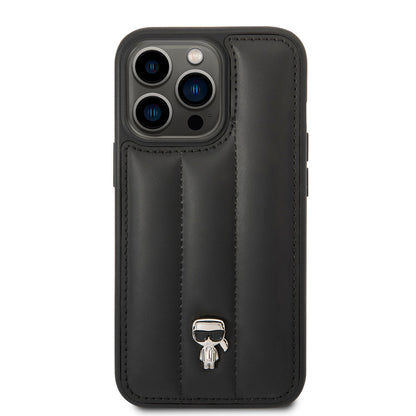 iPhone 14 Pro Max Kılıf Karl Lagerfeld Nylon Puffy Airbag Karl Dizayn Kapak