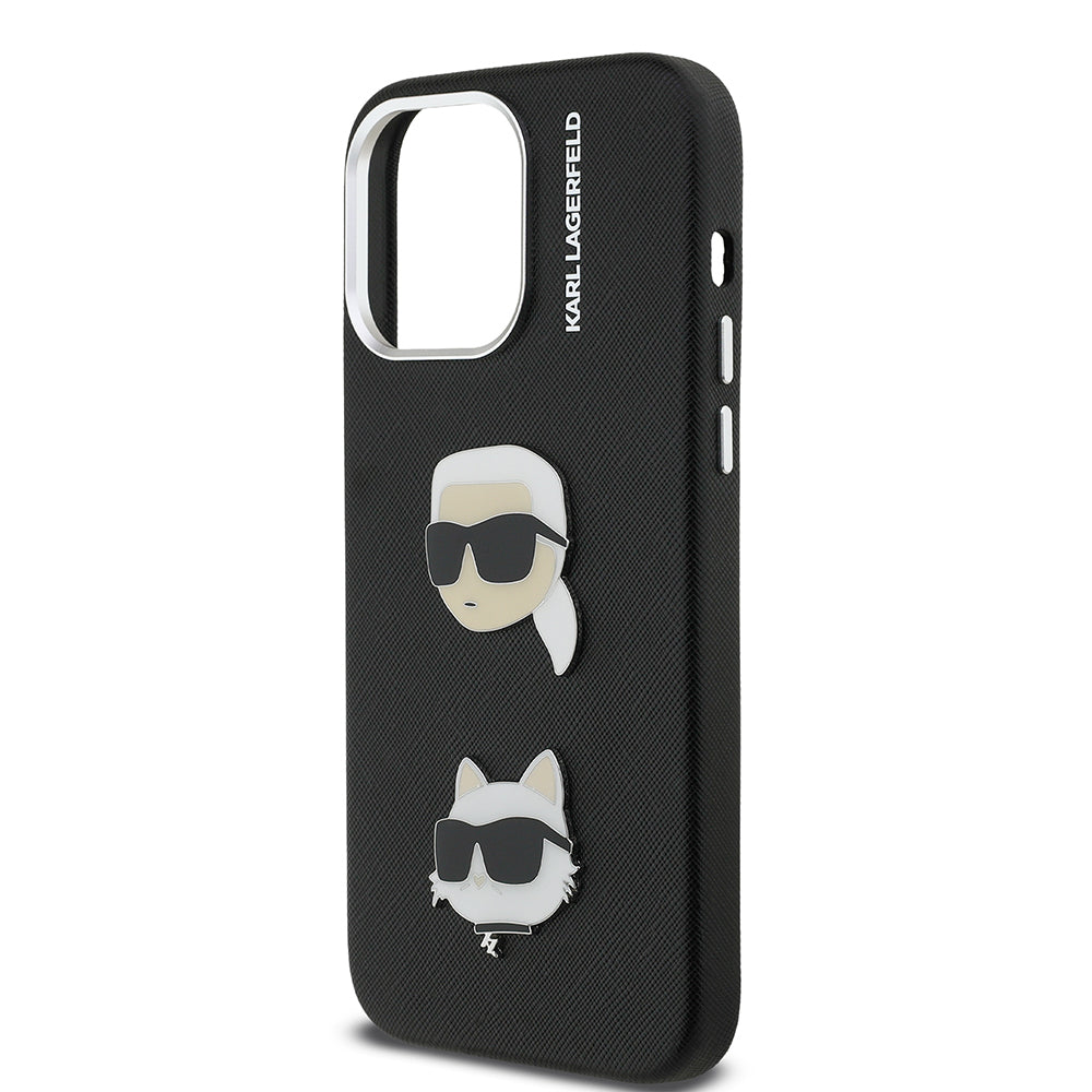 iPhone 14 Pro Max Kılıf Karl Lagerfeld Orjinal Lisanslı K&C Heads Pin Kapak