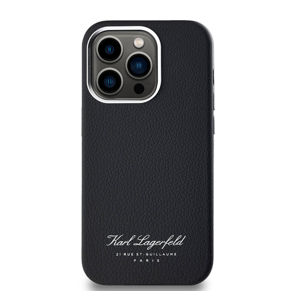 iPhone 14 Pro Max Kılıf Karl Lagerfeld Orjinal Lisanslı KL Yazılı Hotel Kapak