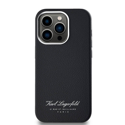 iPhone 14 Pro Max Kılıf Karl Lagerfeld Orjinal Lisanslı KL Yazılı Hotel Kapak