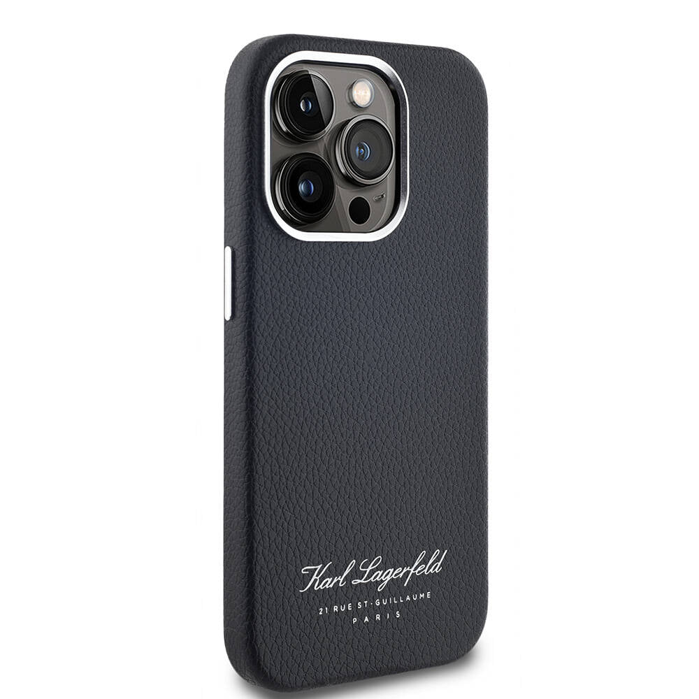 iPhone 14 Pro Max Kılıf Karl Lagerfeld Orjinal Lisanslı KL Yazılı Hotel Kapak
