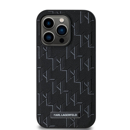 iPhone 14 Pro Max Kılıf Karl Lagerfeld Orjinal Lisanslı M-safe Şarj Özellikli KL Yazılı Hot Stamp Kapak