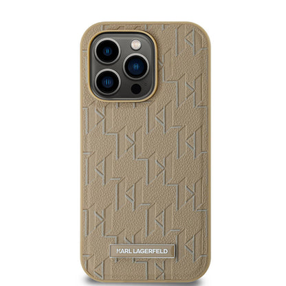 iPhone 14 Pro Max Kılıf Karl Lagerfeld Orjinal Lisanslı M-safe Şarj Özellikli KL Yazılı Hot Stamp Kapak