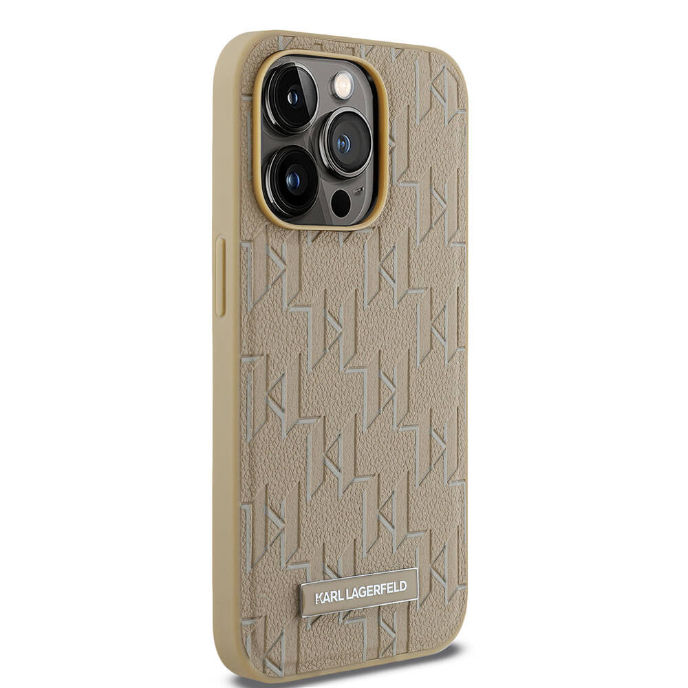 iPhone 14 Pro Max Kılıf Karl Lagerfeld Orjinal Lisanslı M-safe Şarj Özellikli KL Yazılı Hot Stamp Kapak