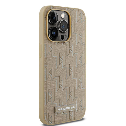 iPhone 14 Pro Max Kılıf Karl Lagerfeld Orjinal Lisanslı M-safe Şarj Özellikli KL Yazılı Hot Stamp Kapak