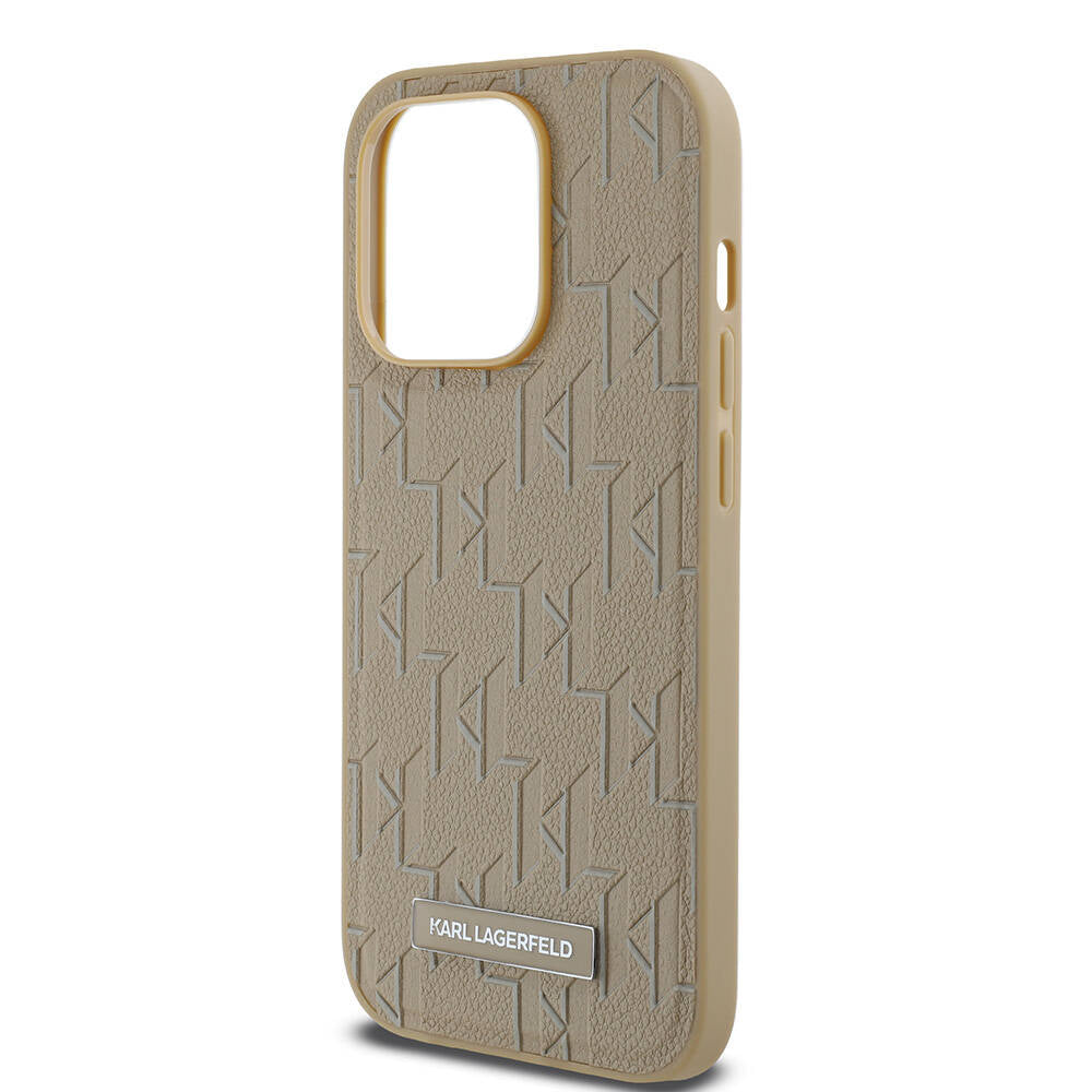 iPhone 14 Pro Max Kılıf Karl Lagerfeld Orjinal Lisanslı M-safe Şarj Özellikli KL Yazılı Hot Stamp Kapak
