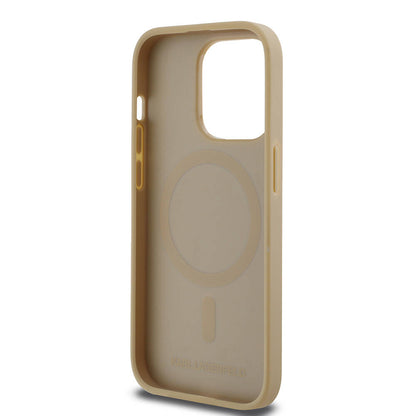 iPhone 14 Pro Max Kılıf Karl Lagerfeld Orjinal Lisanslı M-safe Şarj Özellikli KL Yazılı Hot Stamp Kapak