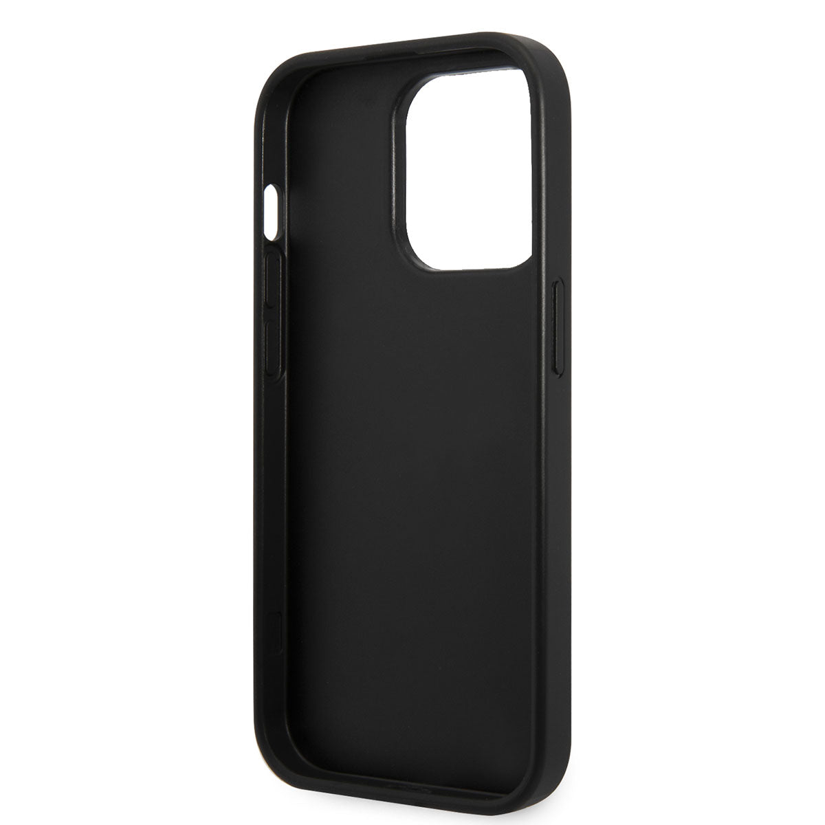 iPhone 14 Pro Max Kılıf Karl Lagerfeld PU Suni Deri Logolu Dizayn Kapak