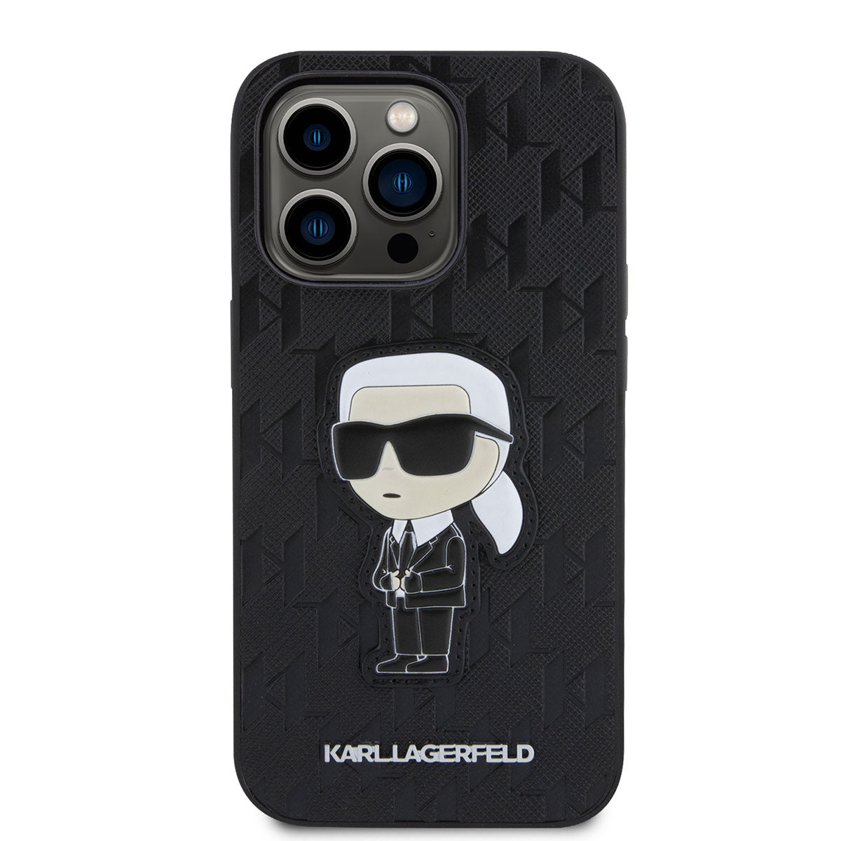 iPhone 14 Pro Max Kılıf Karl Lagerfeld Saffiano Deri Karl Dizayn Kapak
