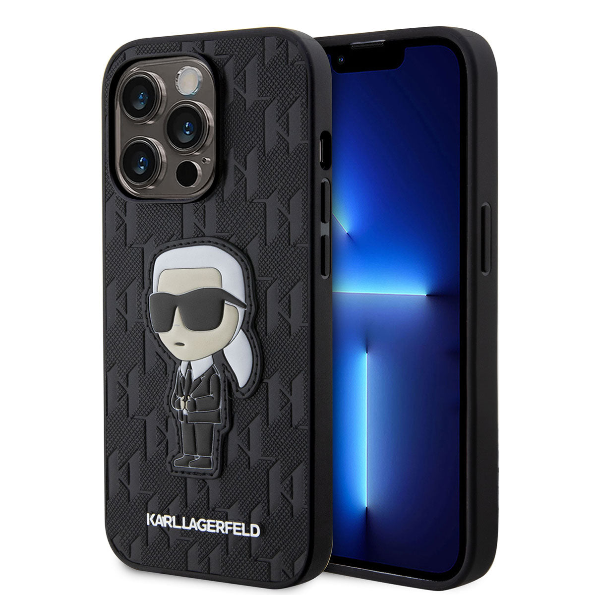 iPhone 14 Pro Max Kılıf Karl Lagerfeld Saffiano Deri Karl Dizayn Kapak