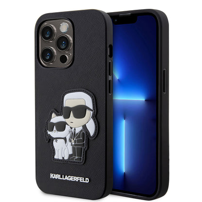 iPhone 14 Pro Max Kılıf Karl Lagerfeld Saffiano Deri K&C Dizayn Kapak