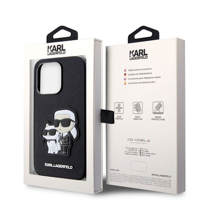 iPhone 14 Pro Max Kılıf Karl Lagerfeld Saffiano Deri K&C Dizayn Kapak