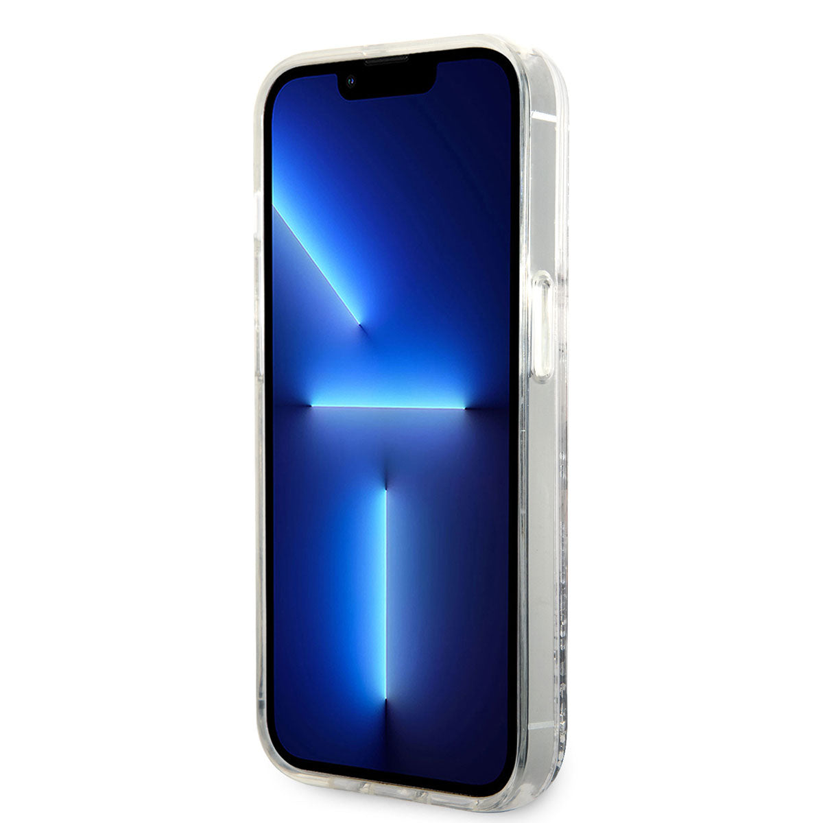 iPhone 14 Pro Max Kılıf Karl Lagerfeld Sıvılı Simli Choupette Head Dizayn Kapak