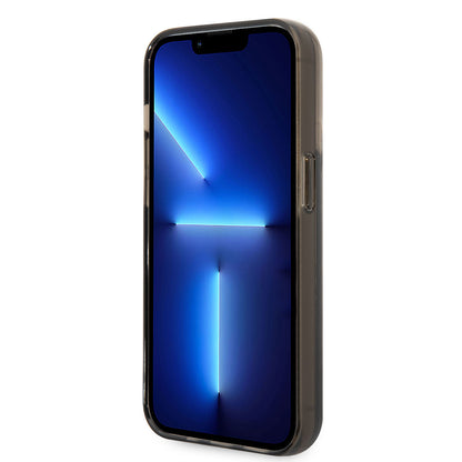 iPhone 14 Pro Max Kılıf Karl Lagerfeld Sıvılı Simli Elong Dizayn Kapak