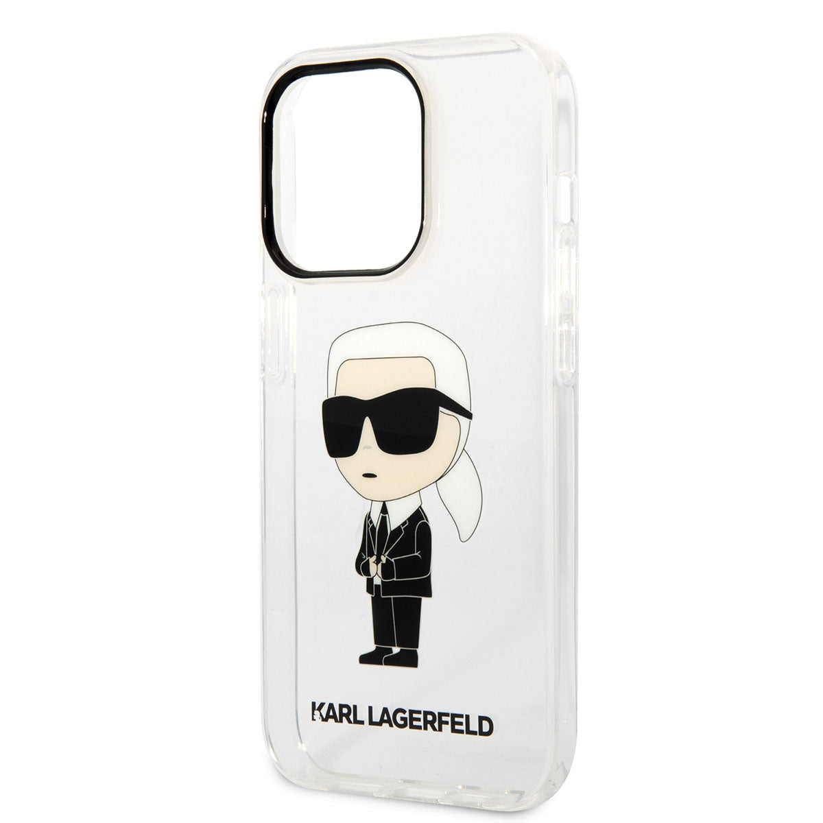 iPhone 14 Pro Max Kılıf Karl Lagerfeld Transparan İkonik Karl Dizayn Kapak
