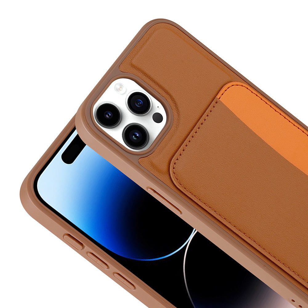 Apple iPhone 14 Pro Max Kılıf Kartlıklı Zore X-Kart Silikon Kapak