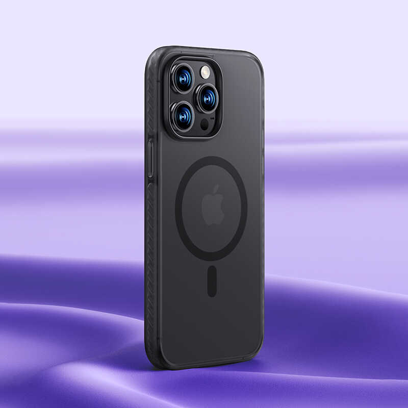 iPhone 14 Pro Max Kılıf Kenarları Silikon Airbagli Mat Arka Yüzey Benks Icesand Kapak