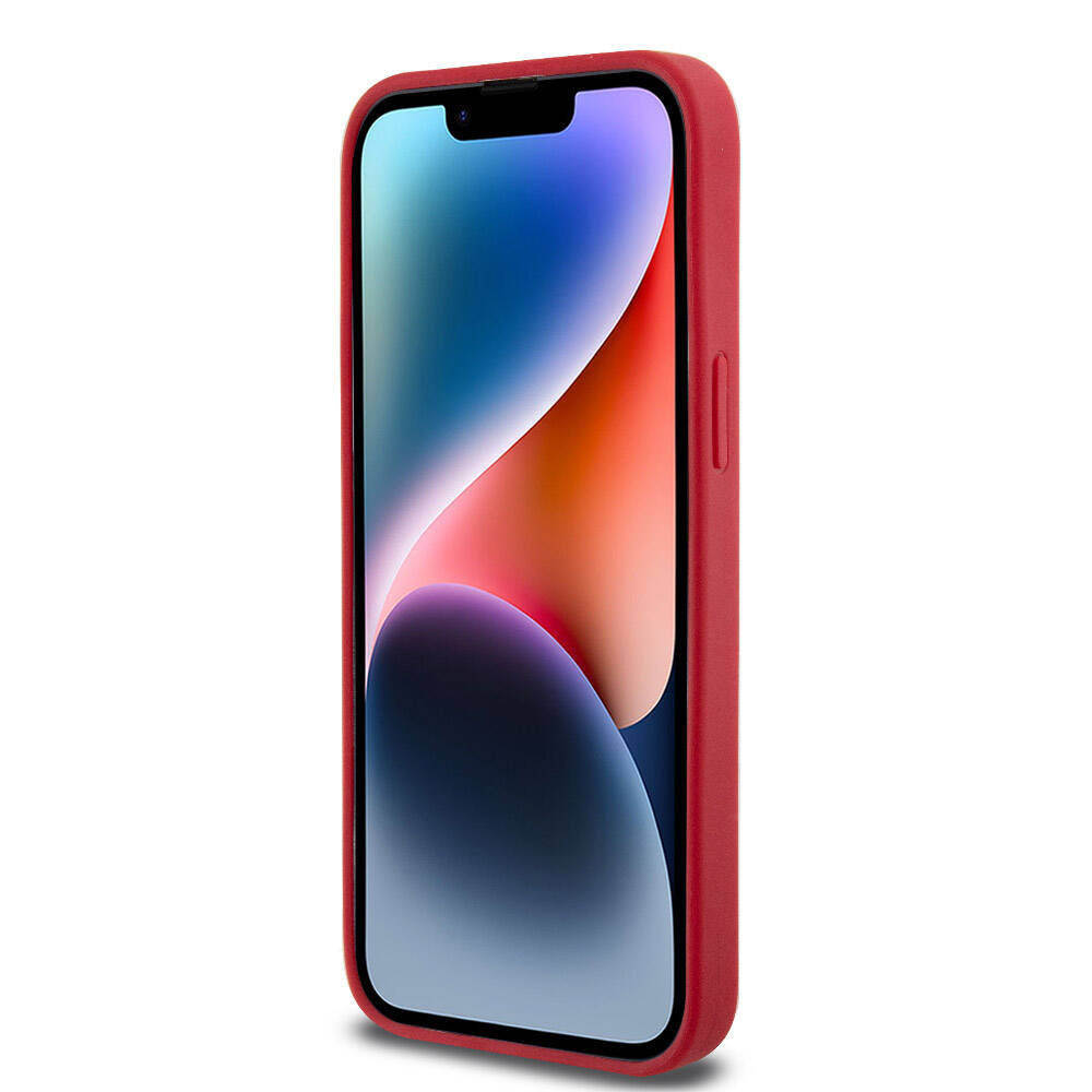 iPhone 14 Pro Max Kılıf Lacoste Orjinal Lisanslı PU Pike Desenli Arka Yüzey İkonik Timsah Dokuma Logolu Kapak