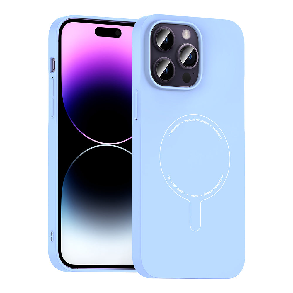Apple iPhone 14 Pro Max Kılıf M-Safe Şarj Özellikli Kamera Korumalı Zore Elio Sert PC Kapak