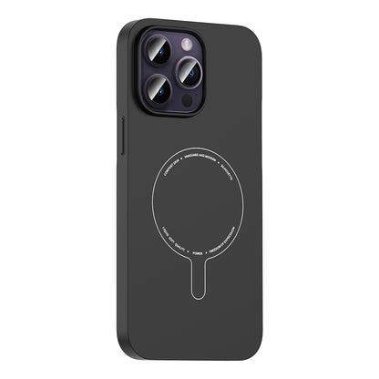 Apple iPhone 14 Pro Max Kılıf M-Safe Şarj Özellikli Kamera Korumalı Zore Elio Sert PC Kapak
