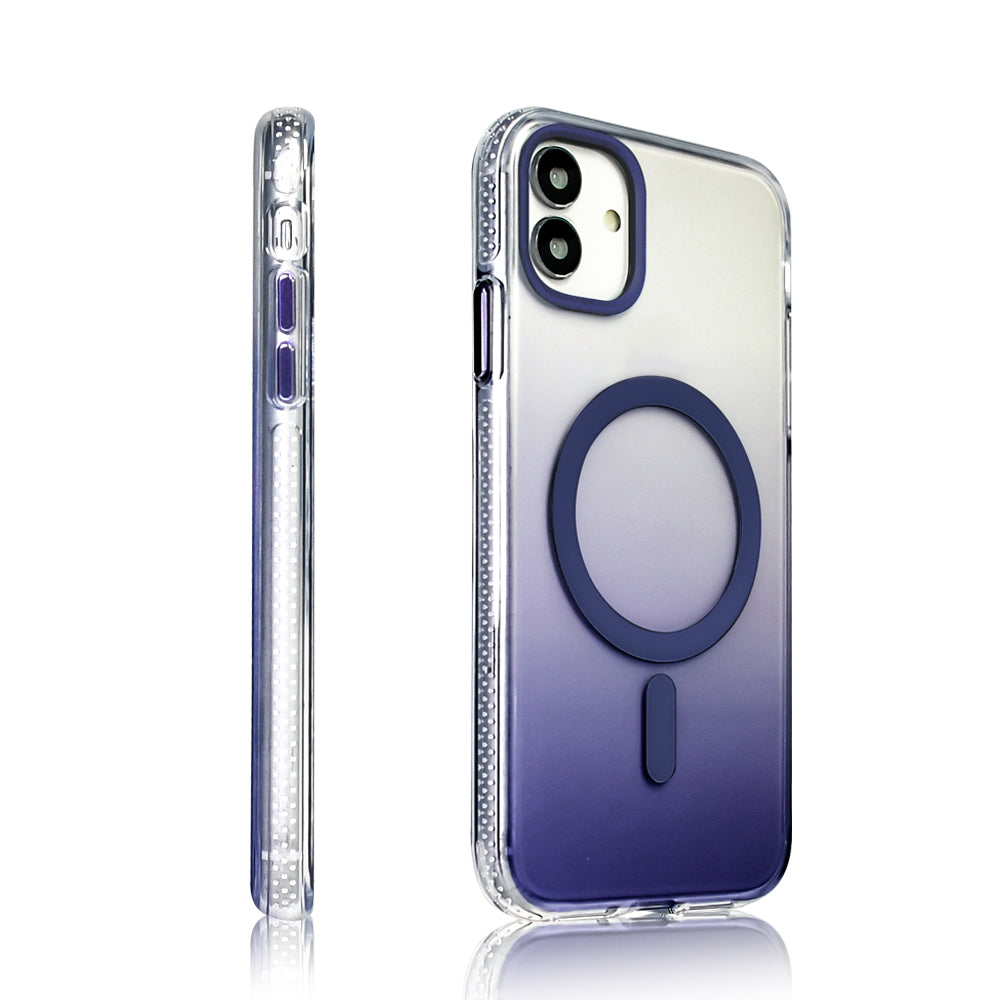 Apple iPhone 14 Pro Max Kılıf M-safe Şarj Özellikli Transparan Renk Geçişli Zore Toros Kapak