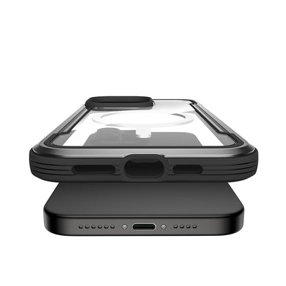 iPhone 14 Pro Max Kılıf M-safe Şarj Özellikli Airbagli Raptic Shield Serisi Şeffaf Arka Yüzey Kapak
