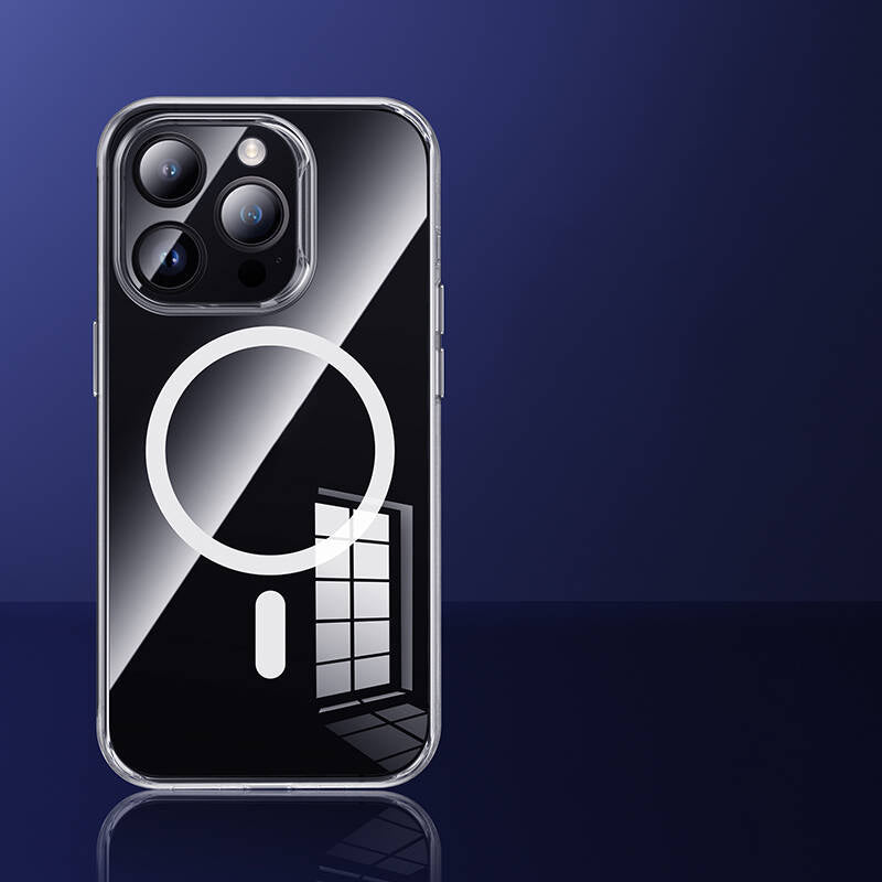 iPhone 14 Pro Max Kılıf M-safe Şarj Özellikli Benks 1.8mm Ultra İnce Şeffaf Kapak
