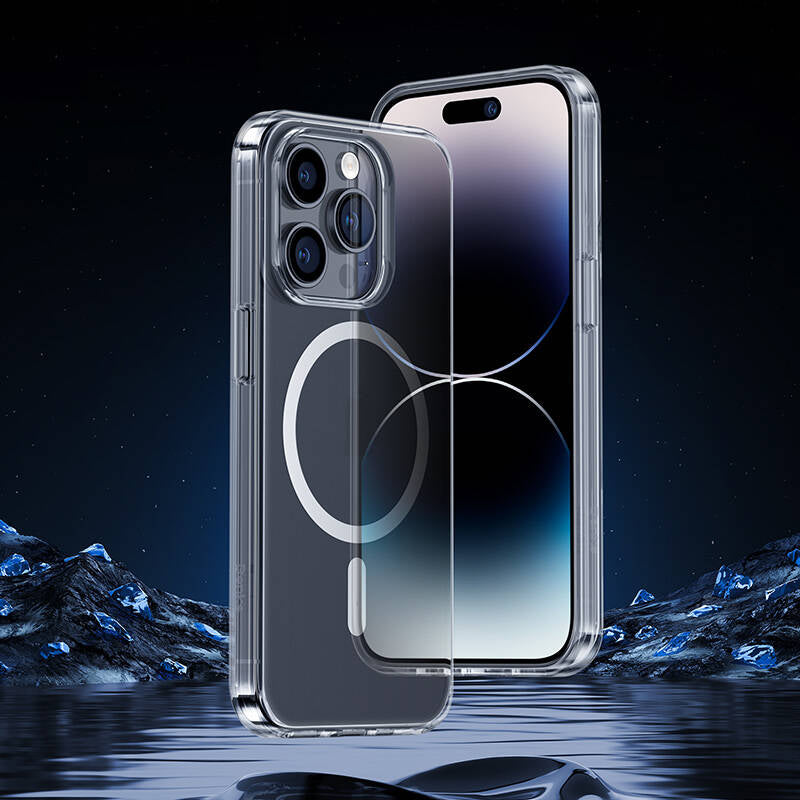 iPhone 14 Pro Max Kılıf M-safe Şarj Özellikli Benks 1.8mm Ultra İnce Şeffaf Kapak