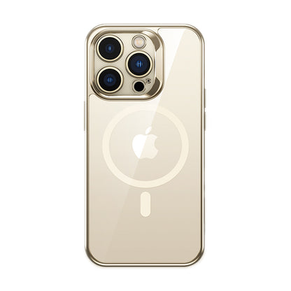 iPhone 14 Pro Max Kılıf M-safe Şarj Özellikli Cam Yüzey Ekran Koruyuculu Benks Electroplated Kapak