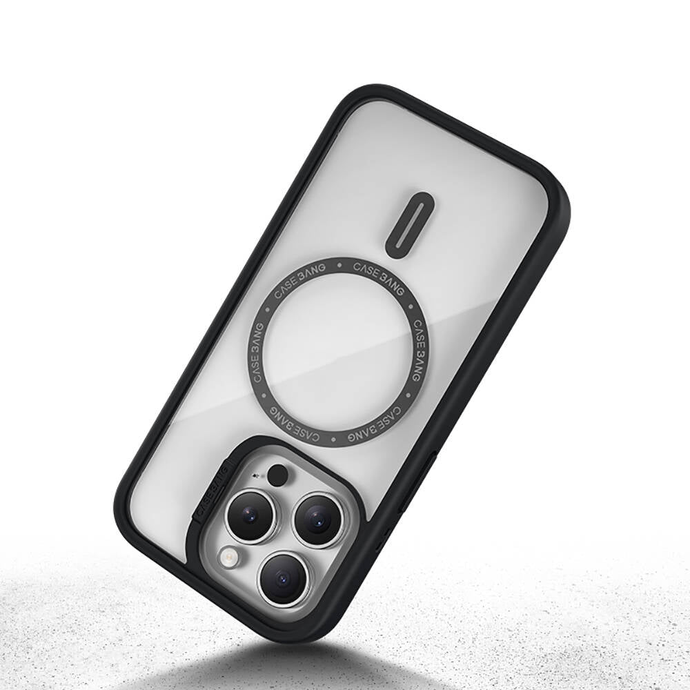 iPhone 14 Pro Max Kılıf M-safe Şarj Özellikli Casebang Body Frame Kapak