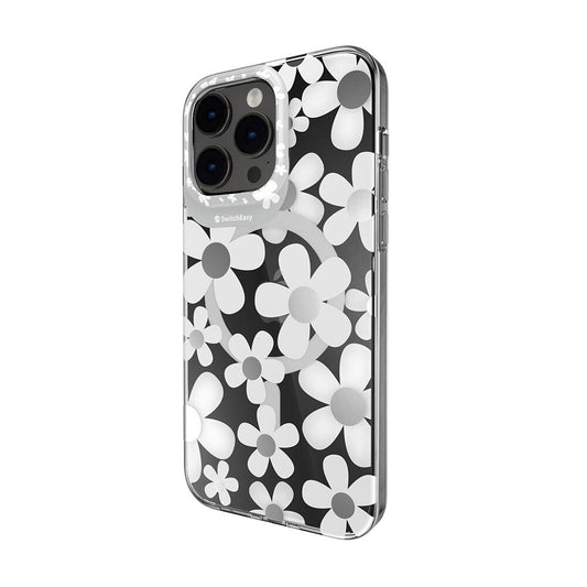 iPhone 14 Pro Max Kılıf M-safe Şarj Özellikli Çift IMD Baskılı Lisanslı Switcheasy Artist-M Fleur Kapak