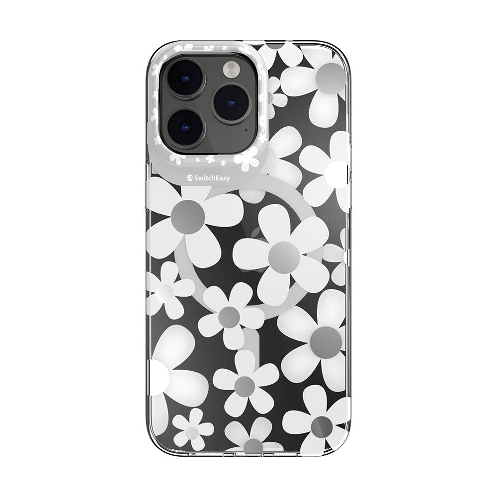 iPhone 14 Pro Max Kılıf M-safe Şarj Özellikli Çift IMD Baskılı Lisanslı Switcheasy Artist-M Fleur Kapak