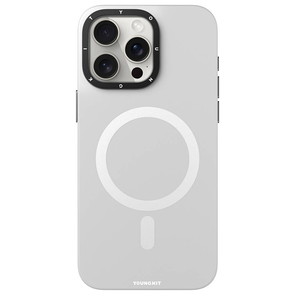 iPhone 14 Pro Max Kılıf M-safe Şarj Özellikli Çizilmeye ve Aşınmaya Dayanıklı Youngkit Velvet Serisi Kapak