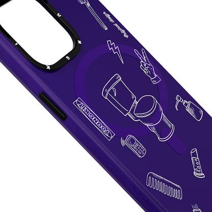 iPhone 14 Pro Max Kılıf M-safe Şarj Özellikli Desenli Youngkit Plaything Serisi Kapak