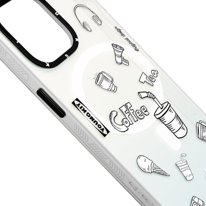 iPhone 14 Pro Max Kılıf M-safe Şarj Özellikli Desenli Youngkit Plaything Serisi Kapak