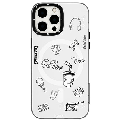 iPhone 14 Pro Max Kılıf M-safe Şarj Özellikli Desenli Youngkit Plaything Serisi Kapak