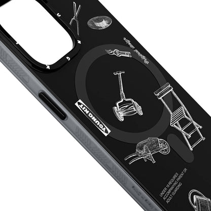 iPhone 14 Pro Max Kılıf M-safe Şarj Özellikli Desenli Youngkit Plaything Serisi Kapak