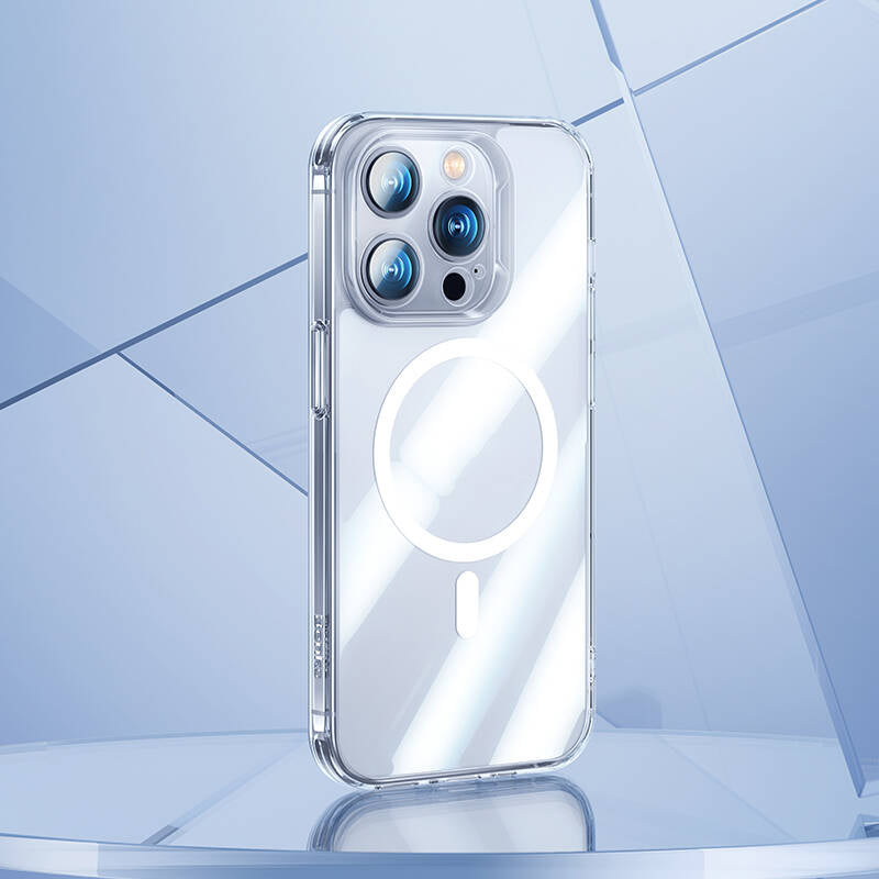 iPhone 14 Pro Max Kılıf M-safe Şarj Özellikli Kamera Korumalı Benks Corning Glass Serisi Kapak