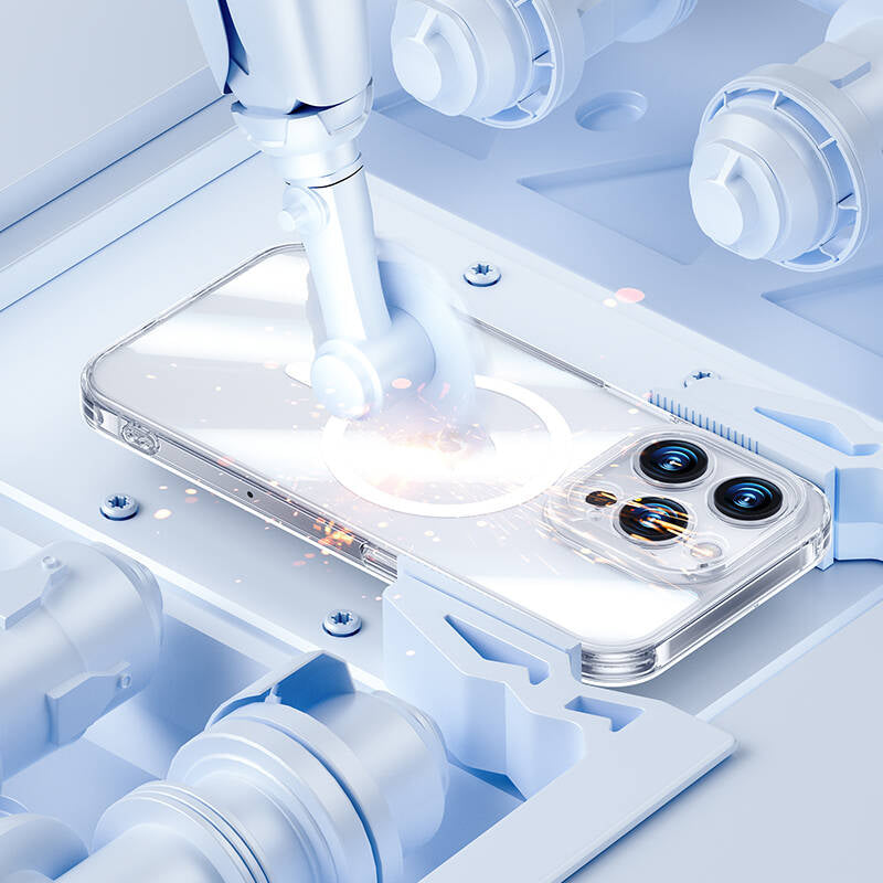 iPhone 14 Pro Max Kılıf M-safe Şarj Özellikli Kamera Korumalı Benks Corning Glass Serisi Kapak