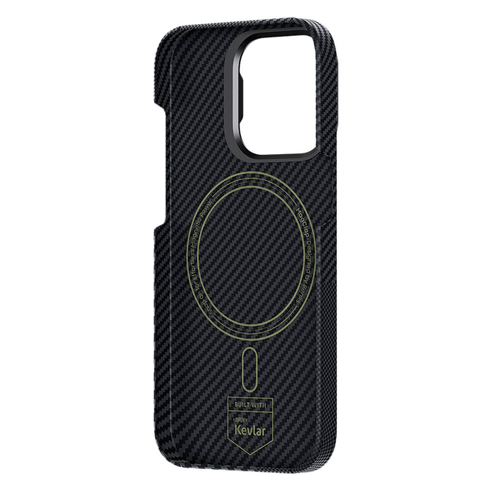 iPhone 14 Pro Max Kılıf M-safe Şarj Özellikli Karbon Fiber Benks Montage ArmorAir Kevlar Kapak
