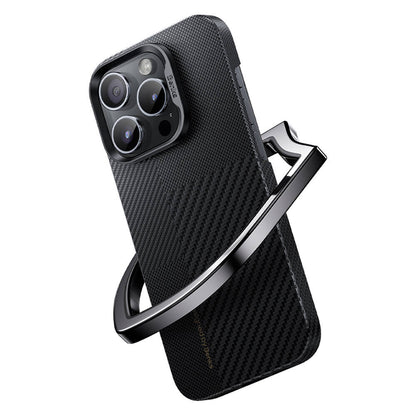 iPhone 14 Pro Max Kılıf M-safe Şarj Özellikli Karbon Fiber Benks Montage ArmorAir Kevlar Kapak
